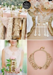Đám cưới vàng đồng lấp lánh sang trọng